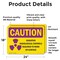 Signmission Radiation & Laser Sign, 18 in H x 24 in W, Vinyl Decal, Rectangle OS-2PACK-CR-D-1824-L-10201 - alternate 4